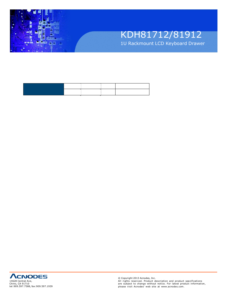 Acnodes KDH 81712 User Manual | Page 4 / 22