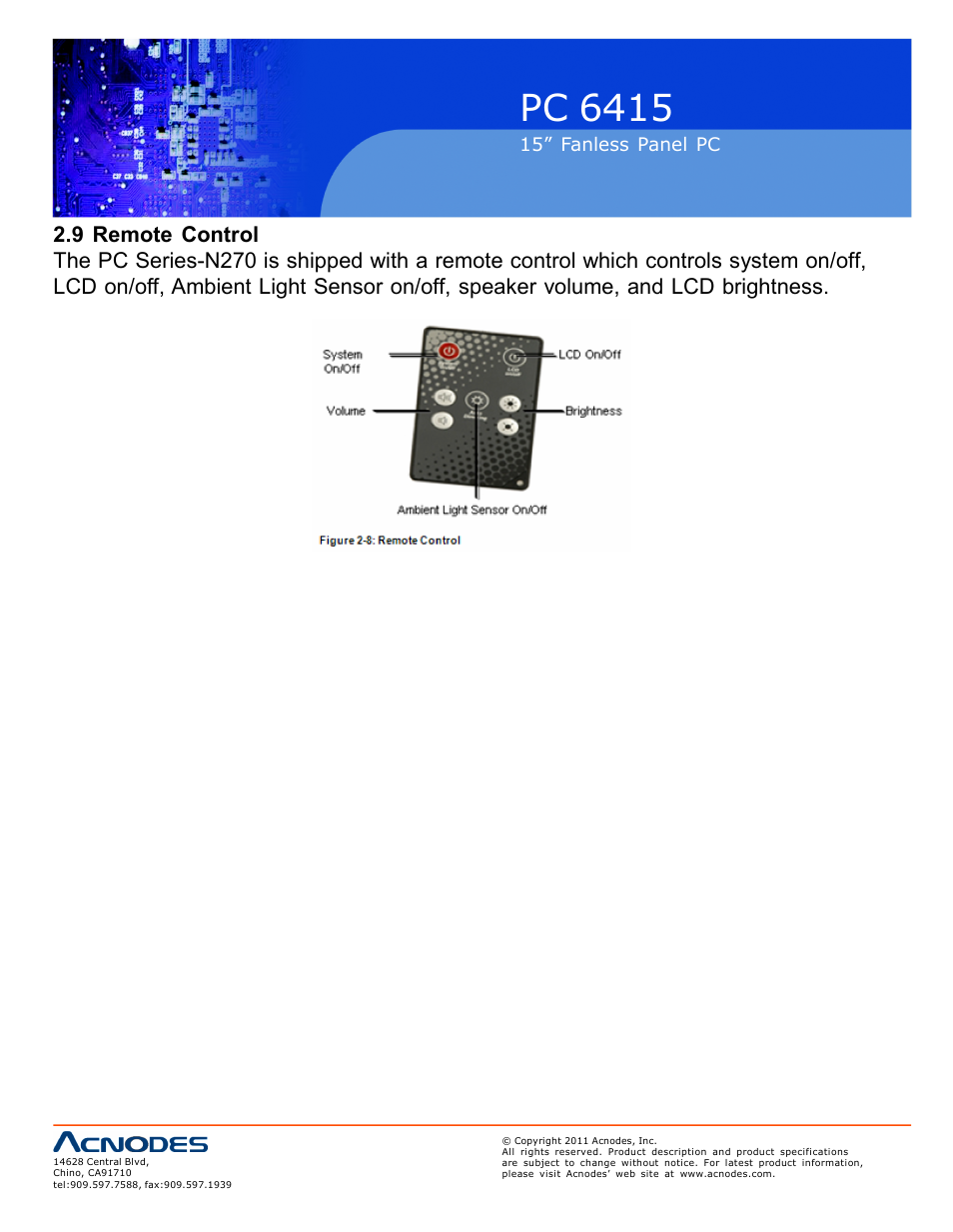 Pc 6415 | Acnodes PC 6415 User Manual | Page 24 / 107