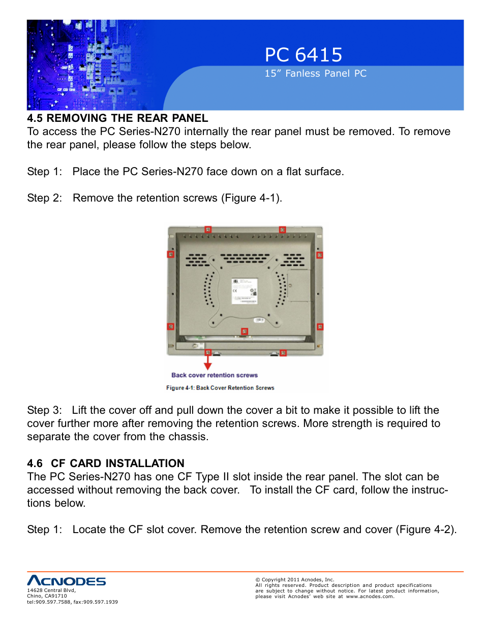 Pc 6415 | Acnodes PC 6415 User Manual | Page 28 / 107