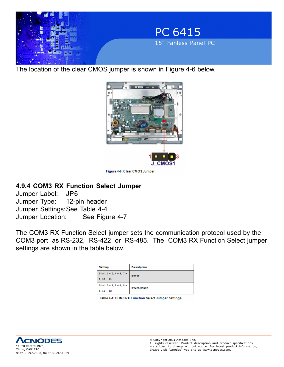 Pc 6415 | Acnodes PC 6415 User Manual | Page 34 / 107