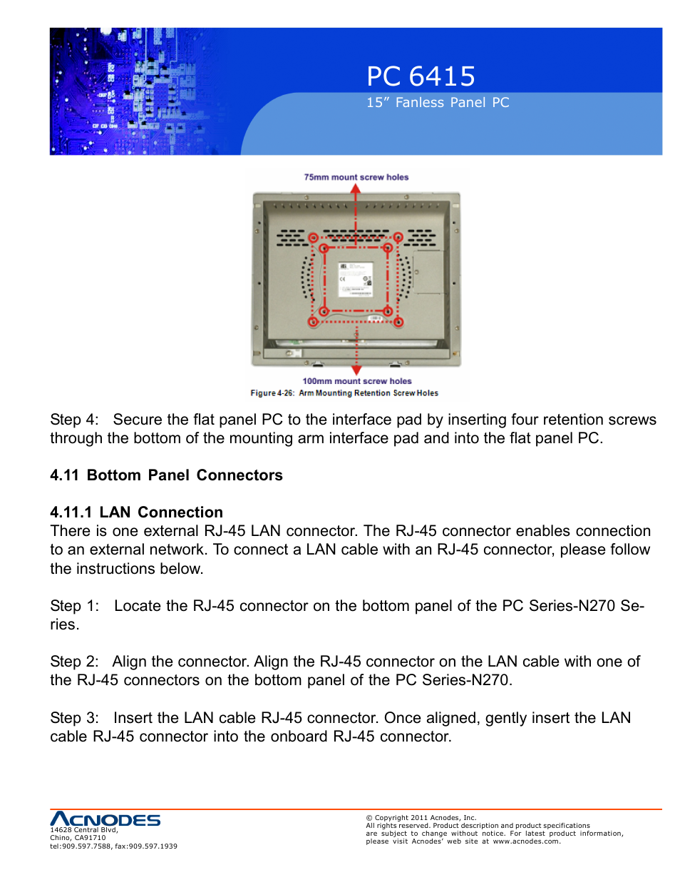 Pc 6415 | Acnodes PC 6415 User Manual | Page 45 / 107