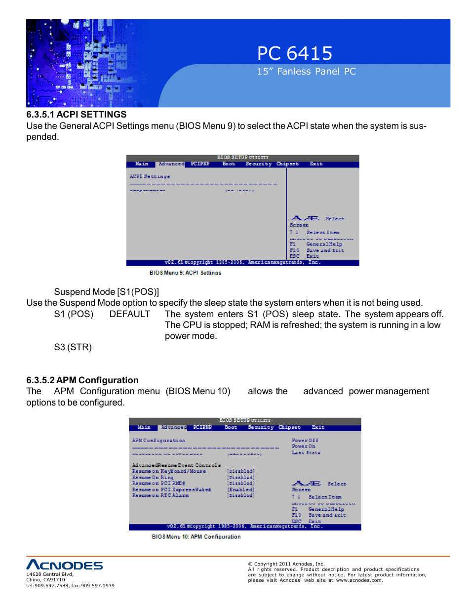 Pc 6415 | Acnodes PC 6415 User Manual | Page 70 / 107