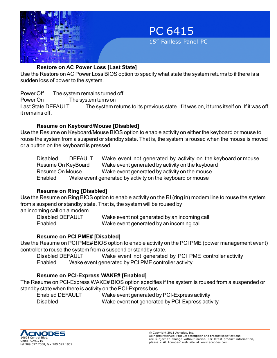 Pc 6415 | Acnodes PC 6415 User Manual | Page 71 / 107