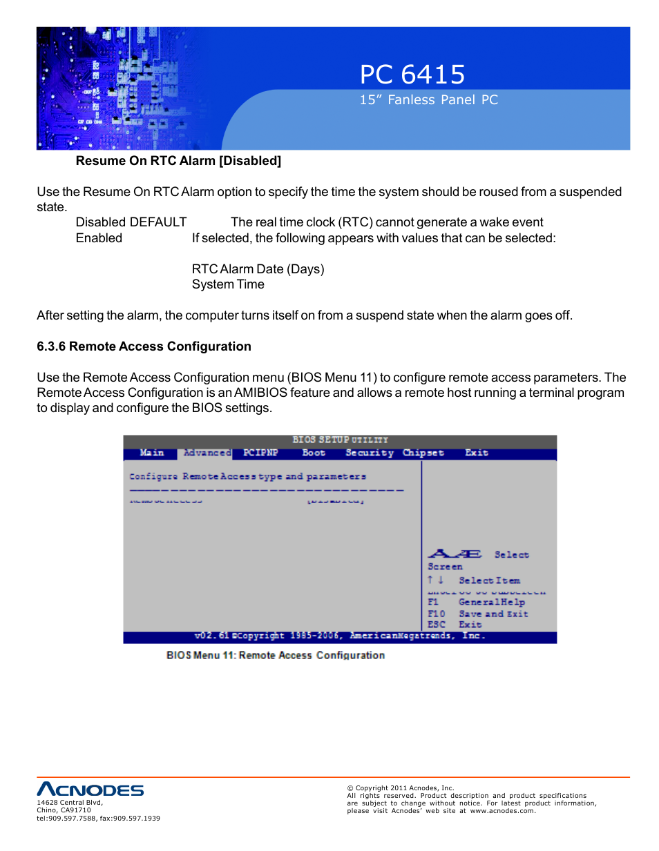 Pc 6415 | Acnodes PC 6415 User Manual | Page 72 / 107
