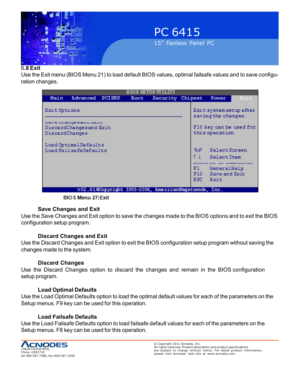 Pc 6415 | Acnodes PC 6415 User Manual | Page 83 / 107