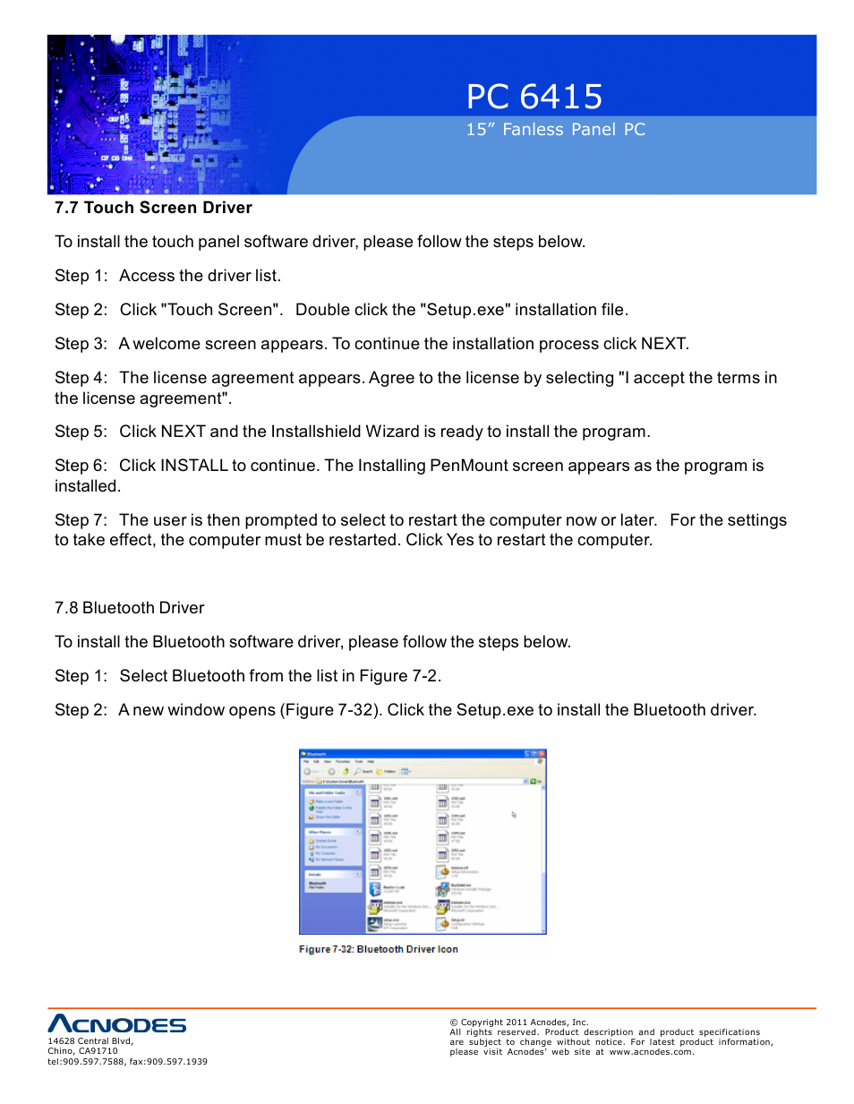 Pc 6415 | Acnodes PC 6415 User Manual | Page 92 / 107