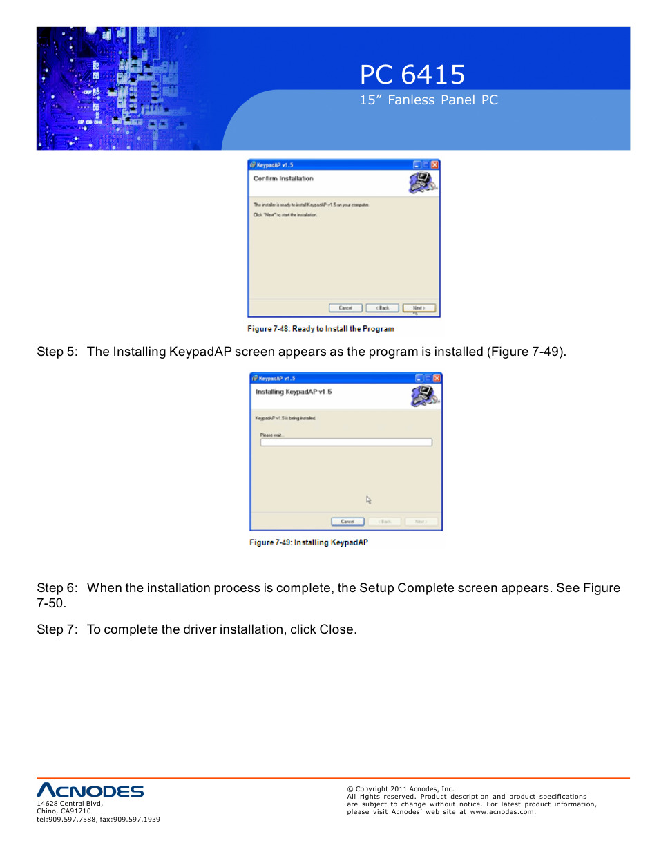 Pc 6415 | Acnodes PC 6415 User Manual | Page 96 / 107