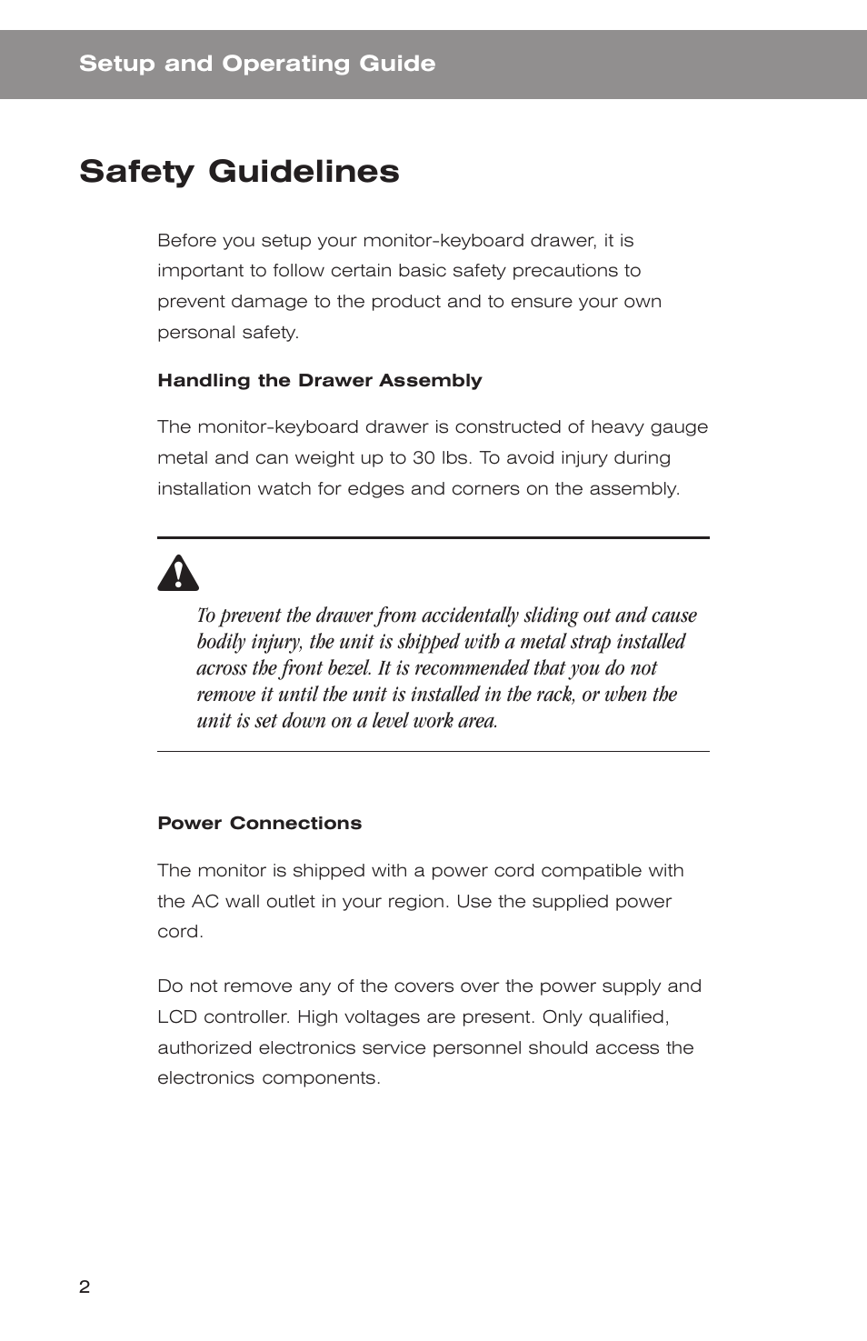 Safety guidelines | Acnodes KD 5154 User Manual | Page 6 / 23