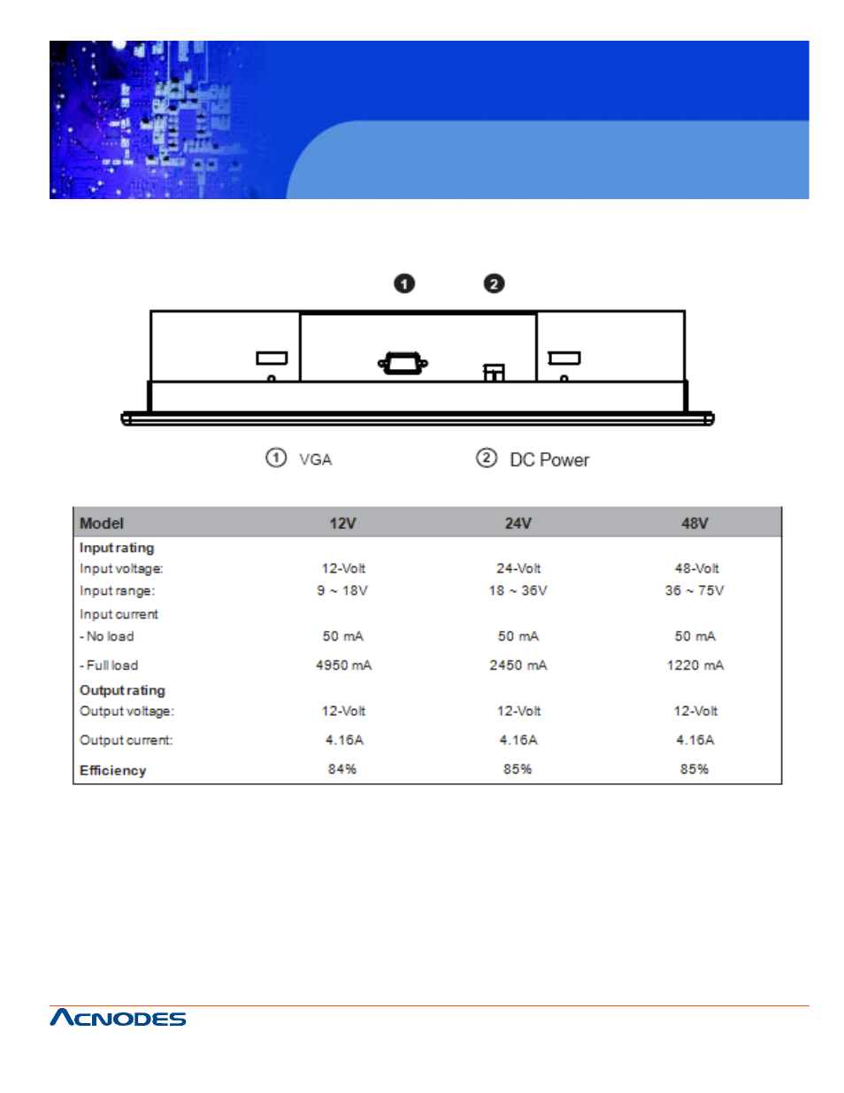 Chapter 7 dc power options | Acnodes APH 8120 User Manual | Page 19 / 25