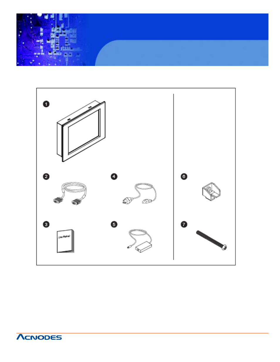 Chapter 2 front aluminum lcd panel, 1 package contents | Acnodes APH 8120 User Manual | Page 5 / 25