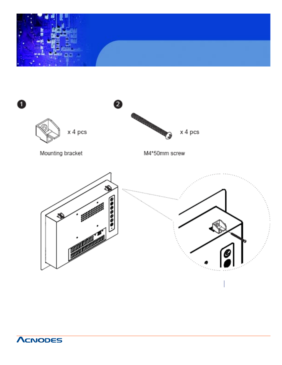 Bracket mounting | Acnodes APH 8120 User Manual | Page 7 / 25