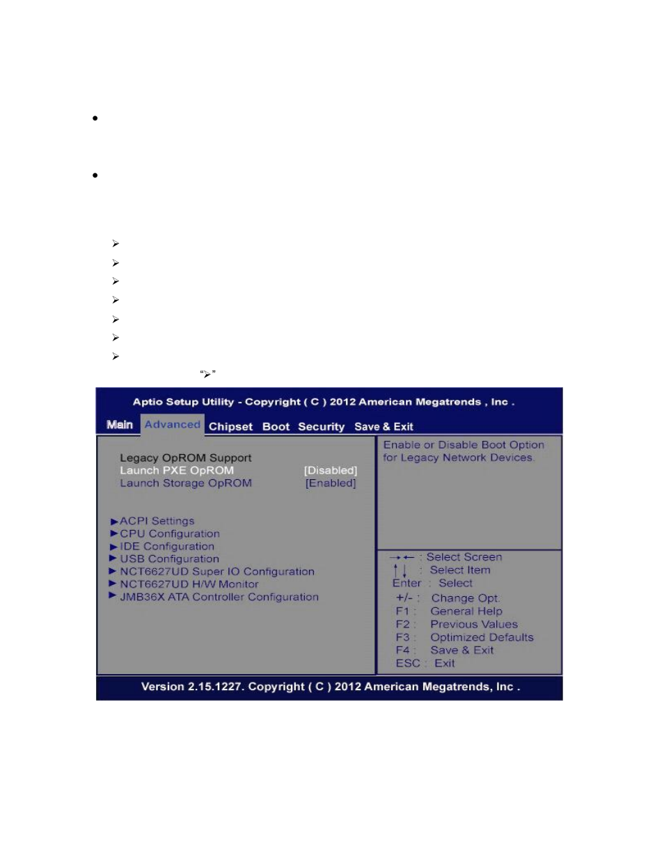 Advanced menu | Acnodes FPC 5121 User Manual | Page 31 / 50