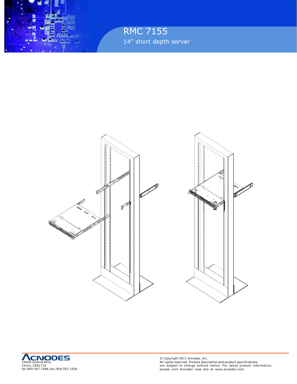 Rmc 7155 | Acnodes RMC 7155 User Manual | Page 11 / 67