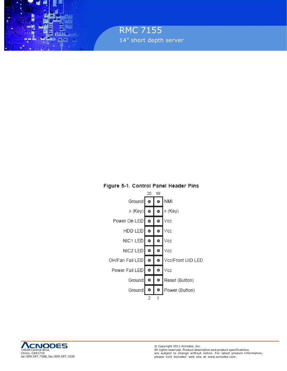 Rmc 7155 | Acnodes RMC 7155 User Manual | Page 19 / 67