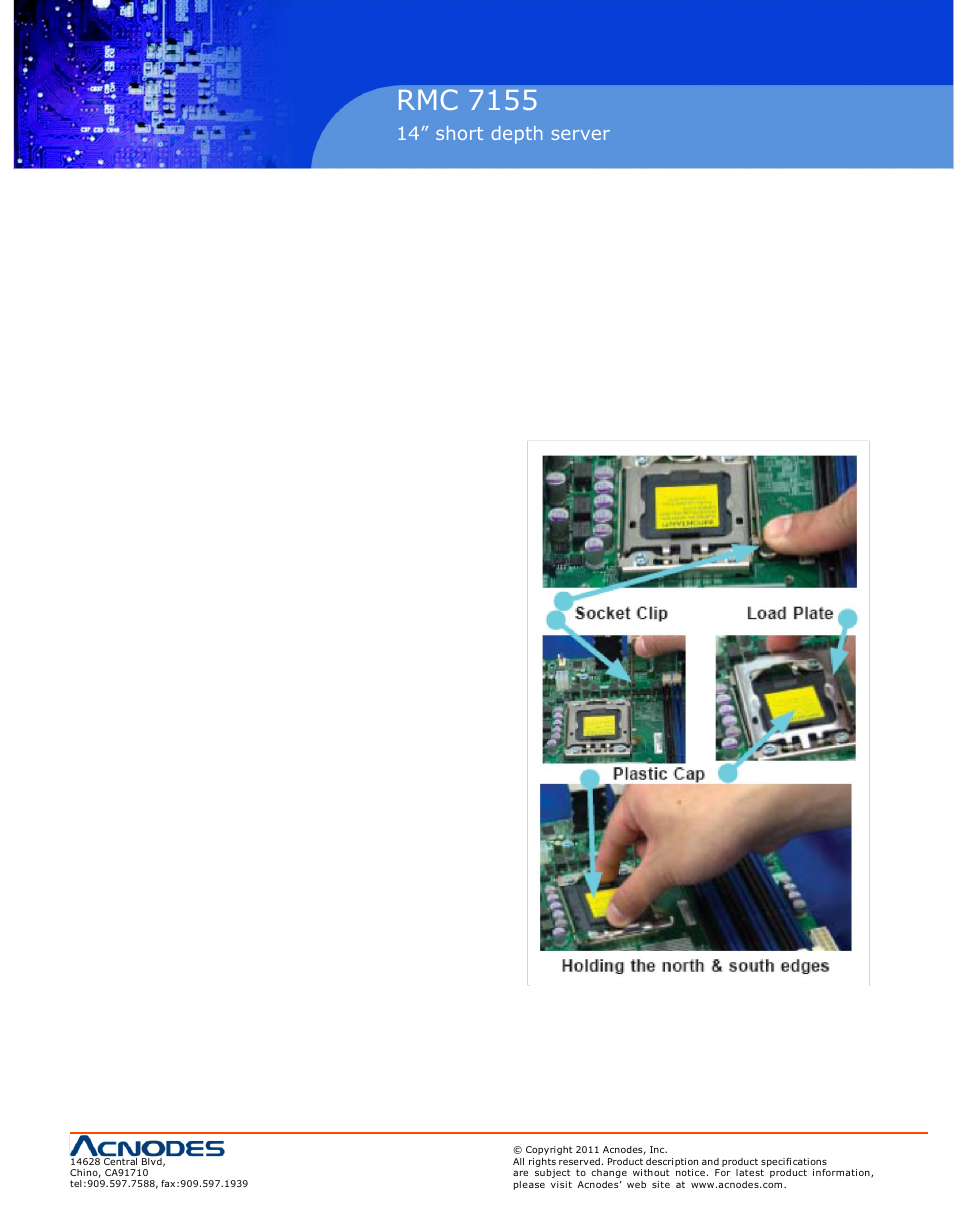 Rmc 7155 | Acnodes RMC 7155 User Manual | Page 21 / 67