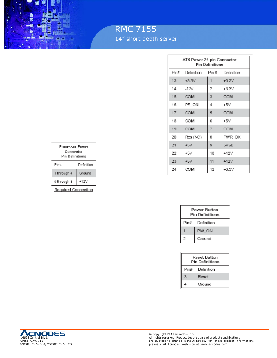 Rmc 7155 | Acnodes RMC 7155 User Manual | Page 29 / 67