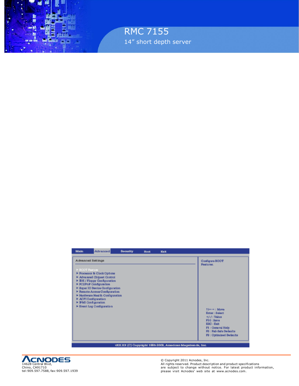 Rmc 7155 | Acnodes RMC 7155 User Manual | Page 47 / 67