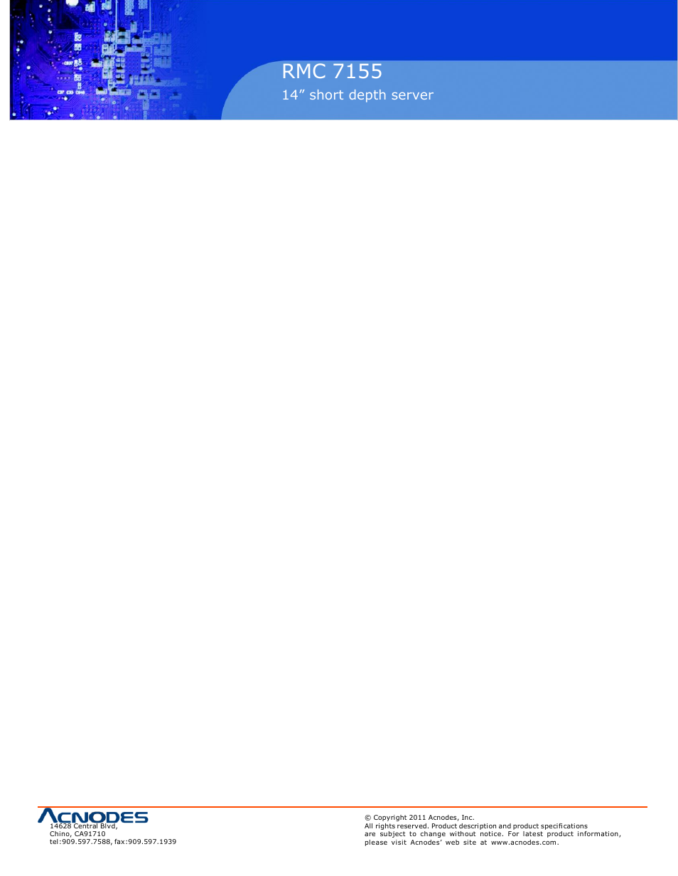 Rmc 7155 | Acnodes RMC 7155 User Manual | Page 54 / 67