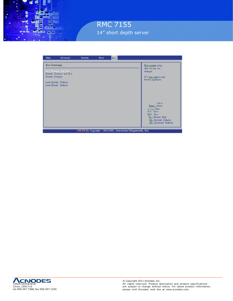Rmc 7155 | Acnodes RMC 7155 User Manual | Page 64 / 67