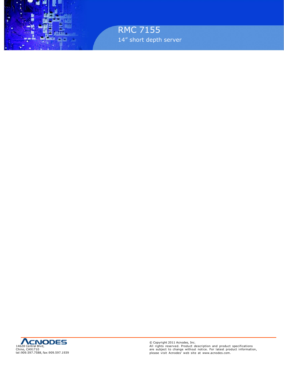 Rmc 7155 | Acnodes RMC 7155 User Manual | Page 67 / 67