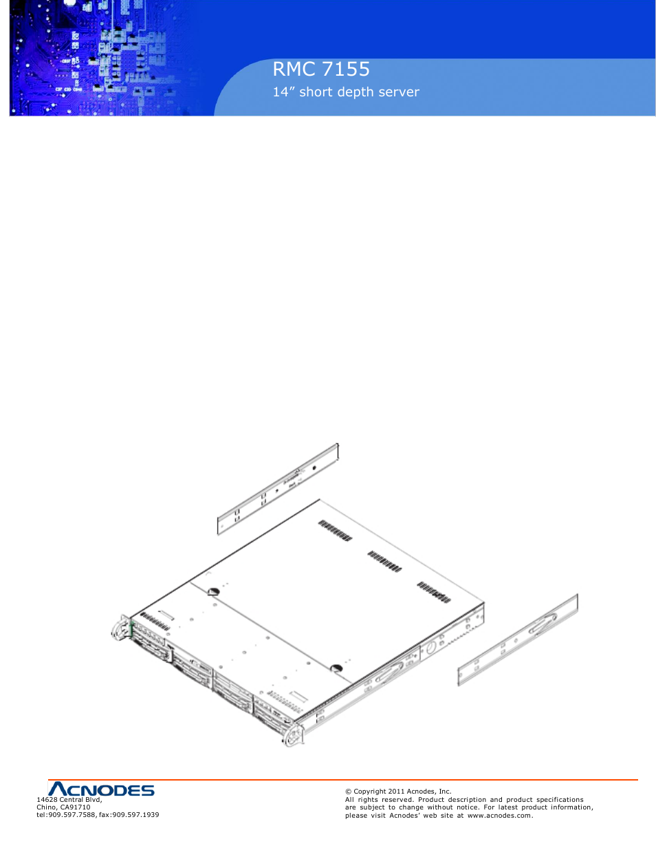 Rmc 7155 | Acnodes RMC 7155 User Manual | Page 9 / 67