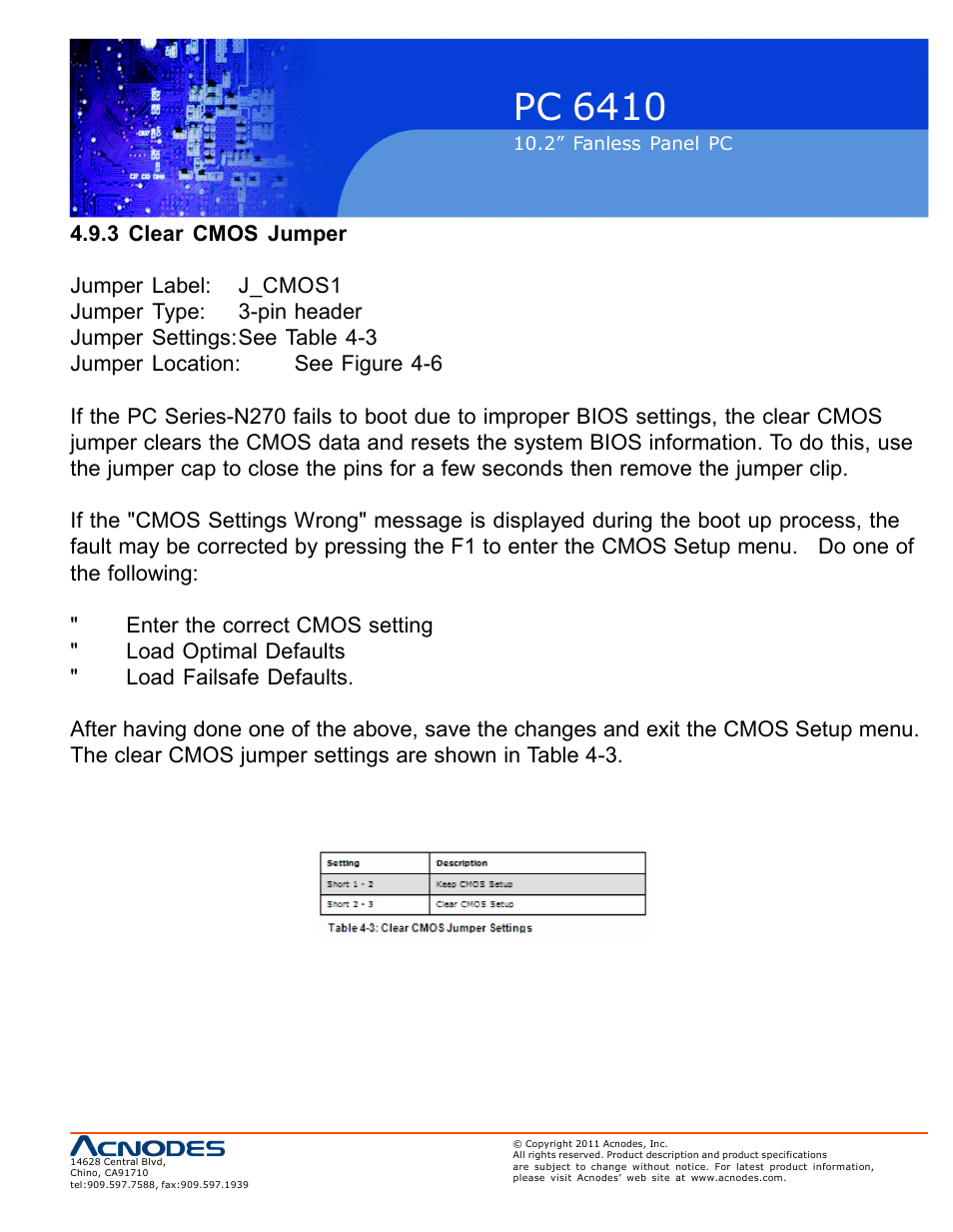 Pc 6410 | Acnodes PC 6410 User Manual | Page 33 / 107