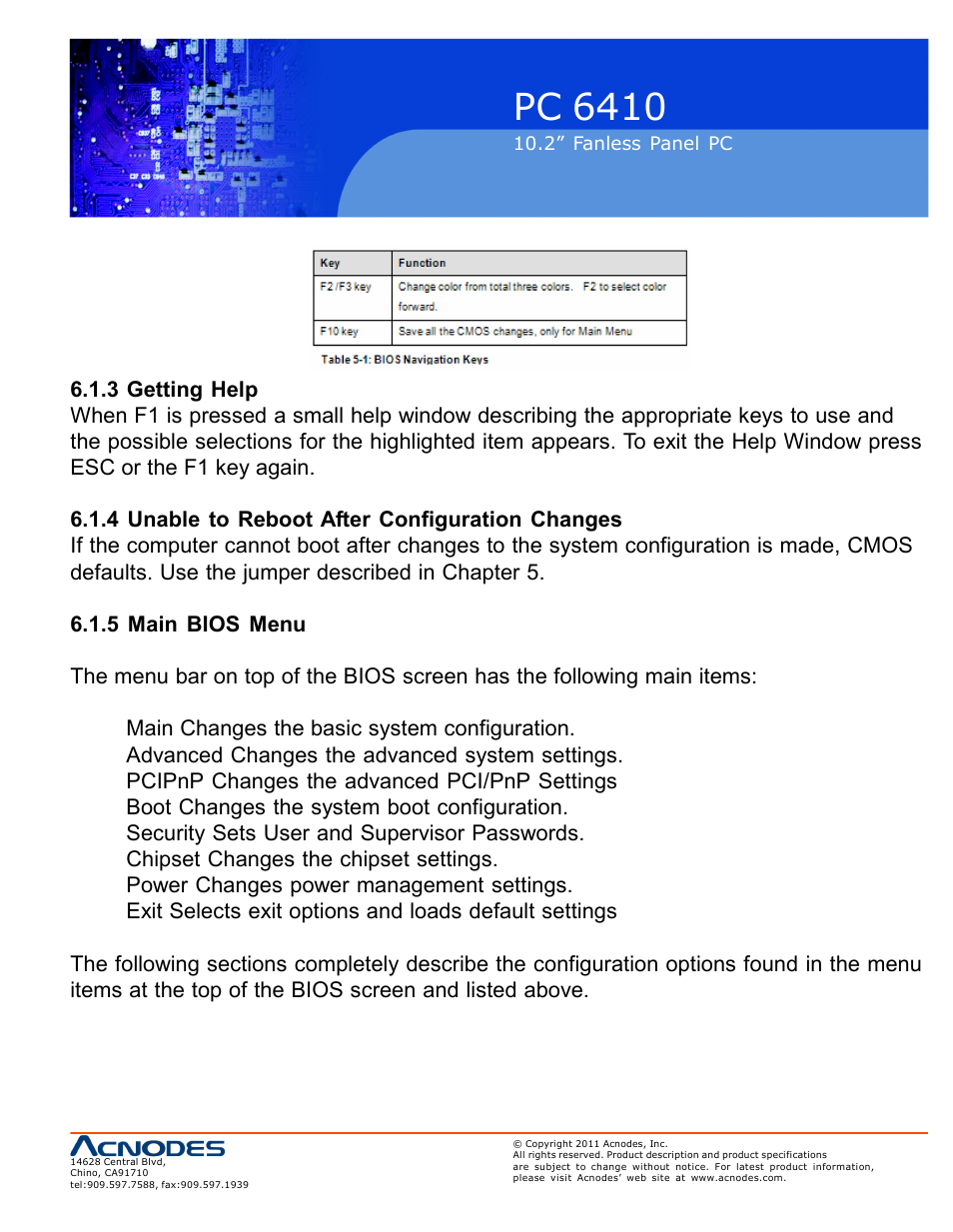 Pc 6410 | Acnodes PC 6410 User Manual | Page 53 / 107