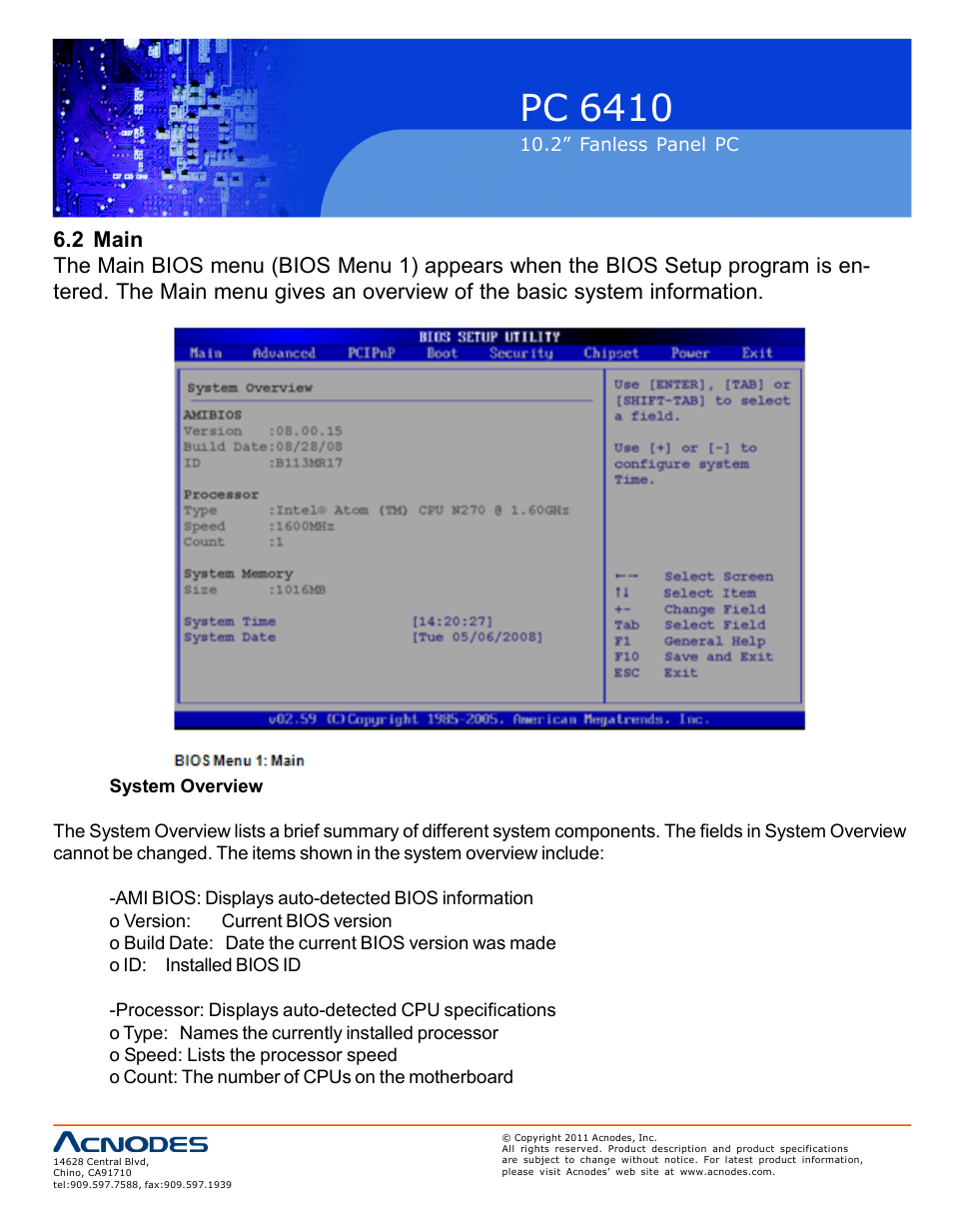Pc 6410 | Acnodes PC 6410 User Manual | Page 54 / 107