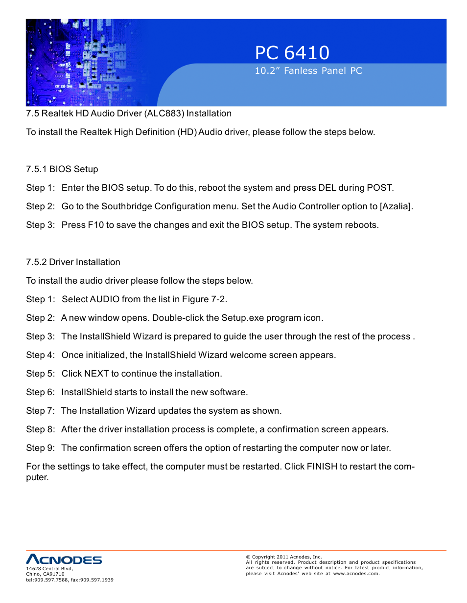 Pc 6410 | Acnodes PC 6410 User Manual | Page 90 / 107