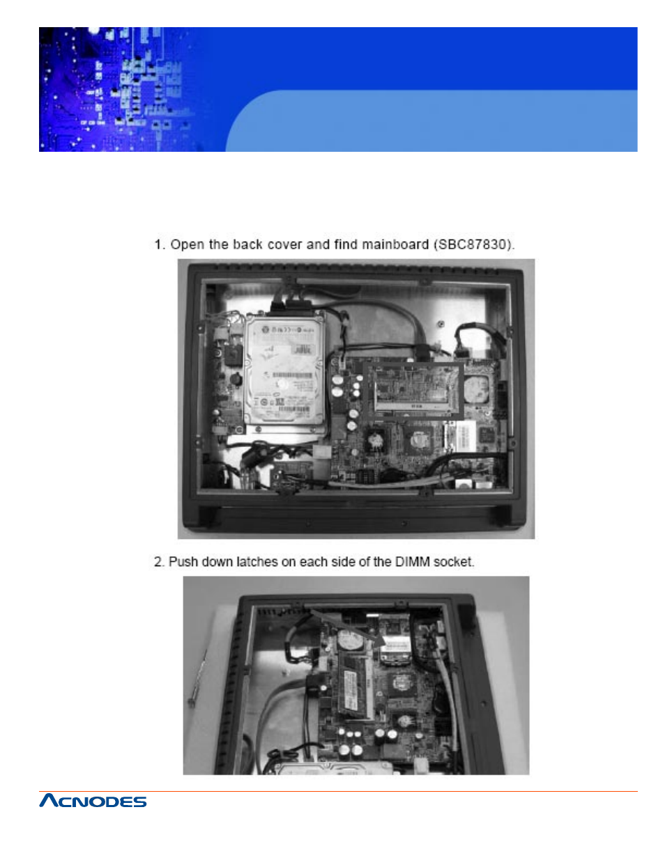 Fpc 5120, 6 dram installation, Touch panel pc | Acnodes FPC 5120 User Manual | Page 29 / 70