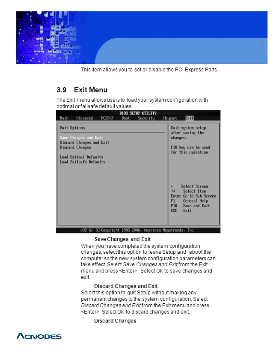 Fpc 5120, Touch panel pc | Acnodes FPC 5120 User Manual | Page 63 / 70