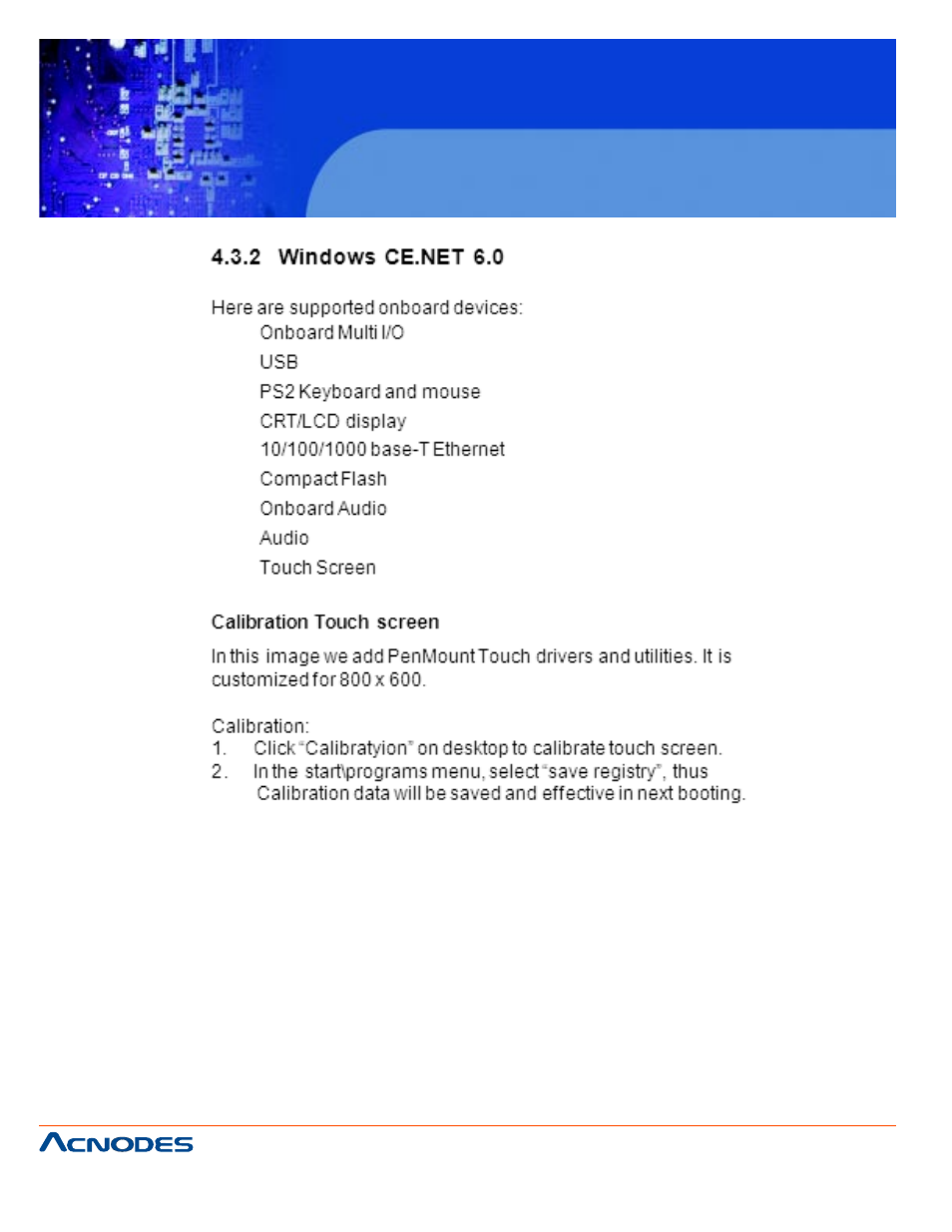 Fpc 5120, Touch panel pc | Acnodes FPC 5120 User Manual | Page 70 / 70