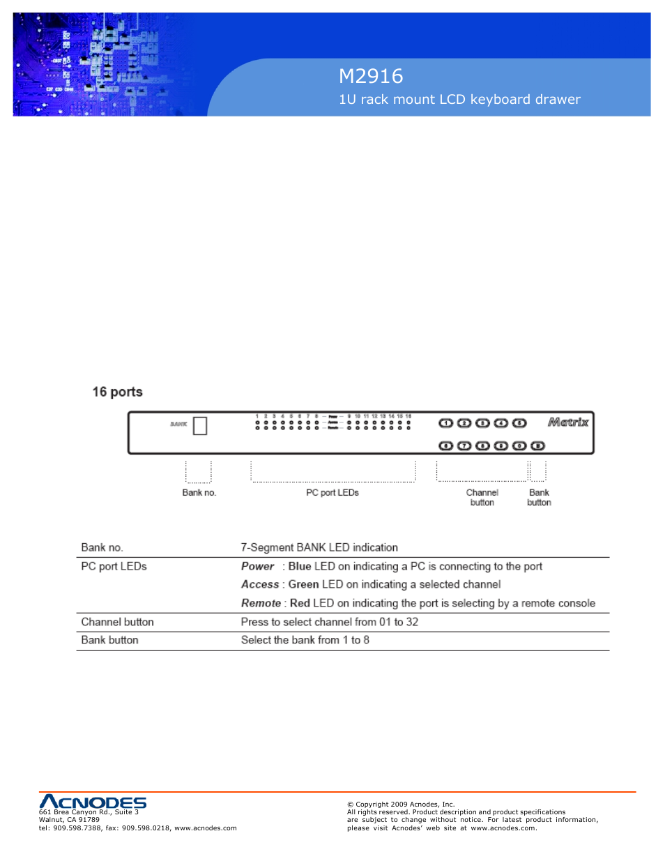 M2916 | Acnodes M 2916 User Manual | Page 21 / 27