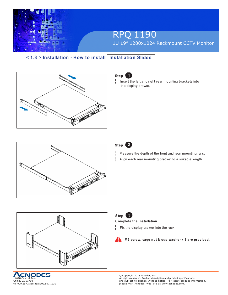 Rpq 1190 | Acnodes RPQ 1190 User Manual | Page 7 / 24