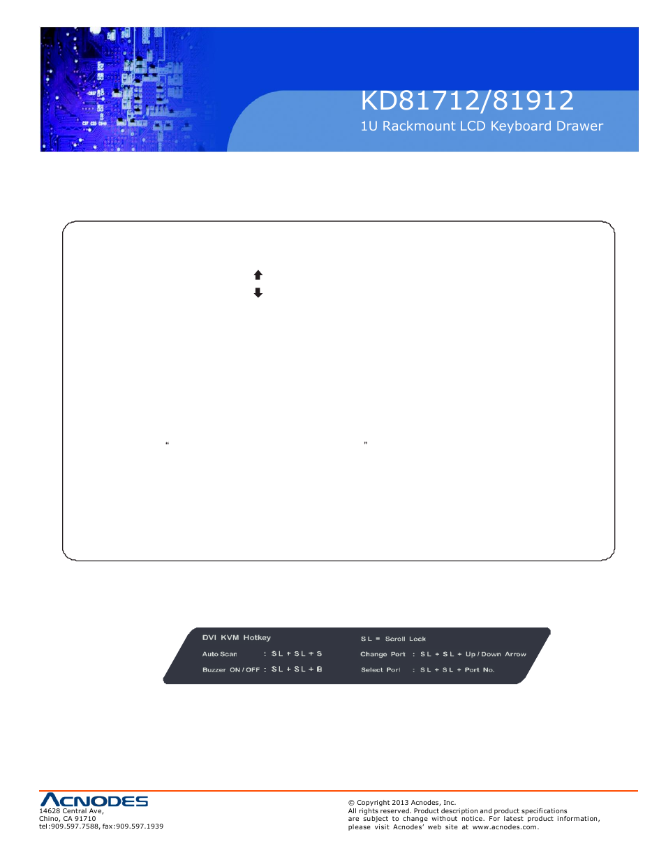 4 kvm hotkey | Acnodes KD 81712 User Manual | Page 21 / 22