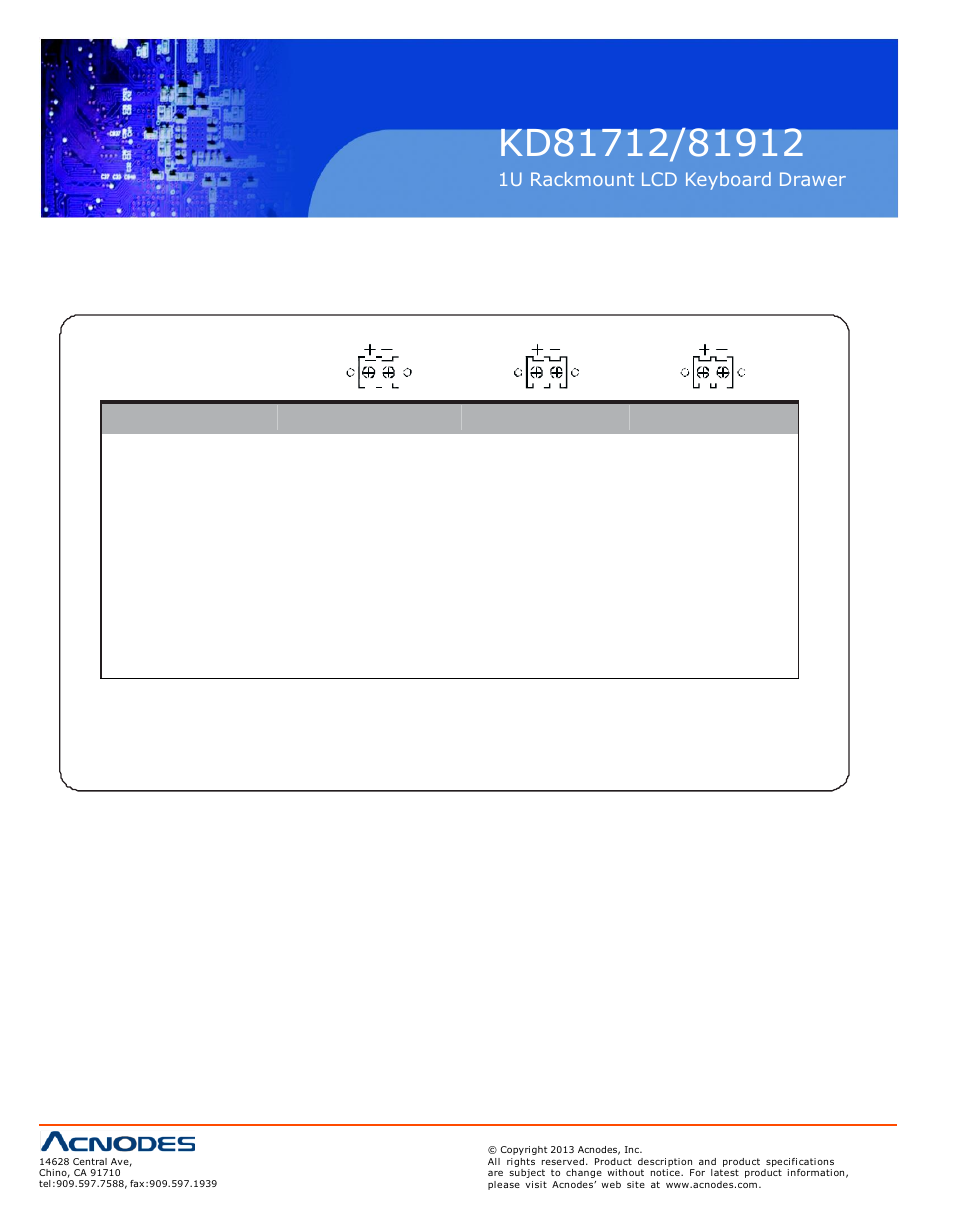 Acnodes KD 81712 User Manual | Page 22 / 22