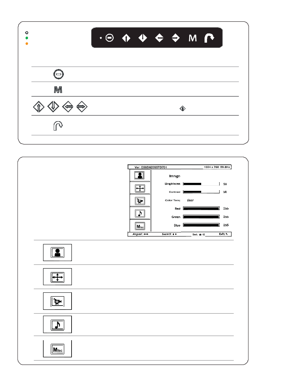 3 > on-screen display operation ( osd ) | Acnodes KDM 81912 User Manual | Page 13 / 20