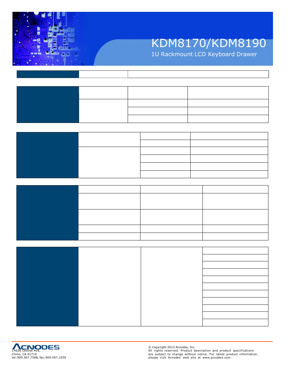 Acnodes KDM 8190 User Manual | Page 12 / 16