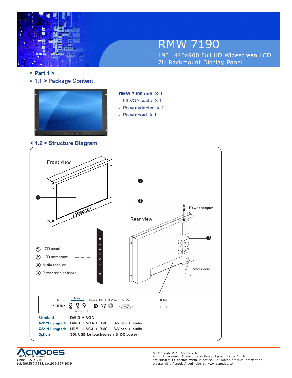 Rmw 71 90 | Acnodes RMW 7190 User Manual | Page 5 / 19