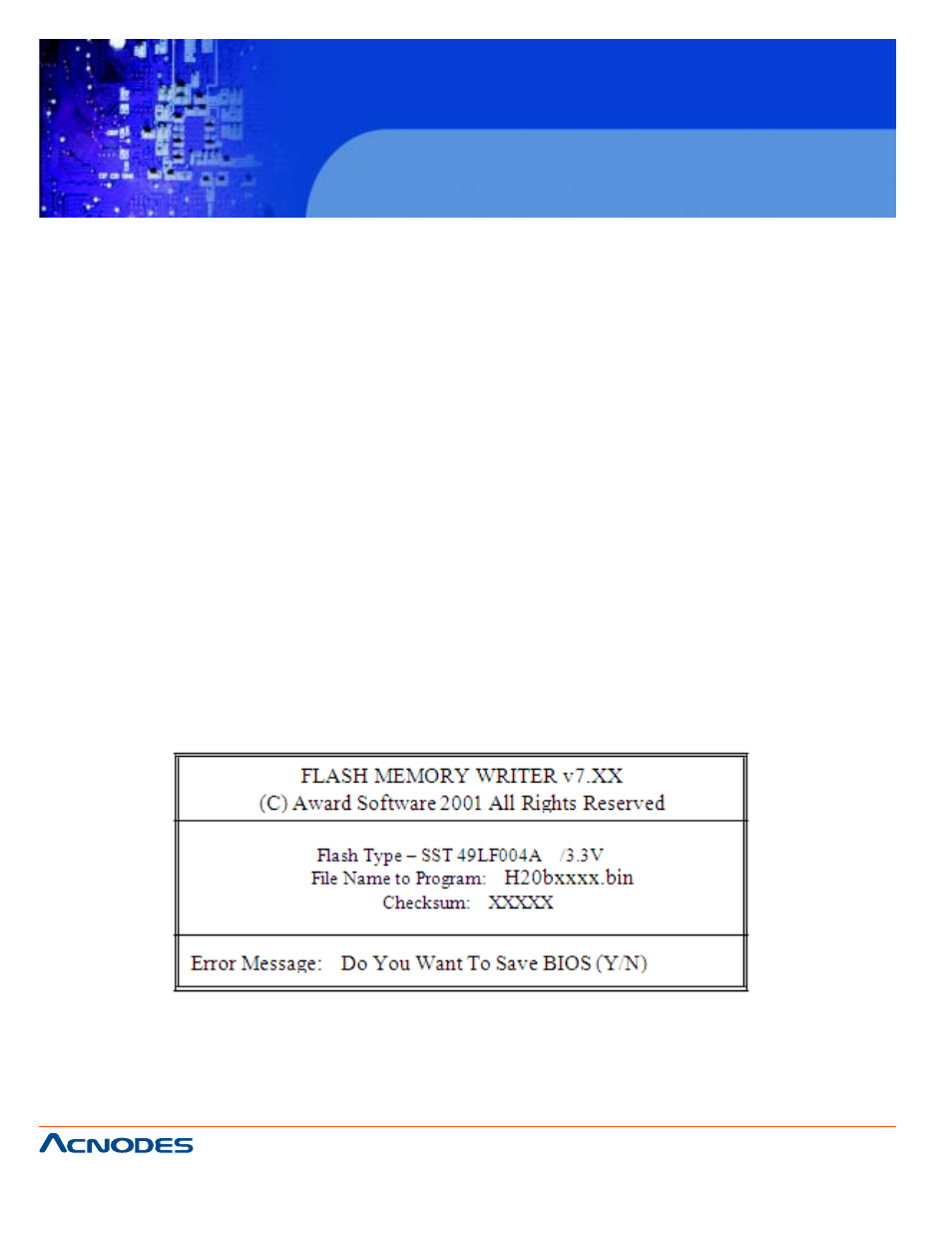 Fes7610, 3. flash bios update | Acnodes FES 7610 User Manual | Page 30 / 81