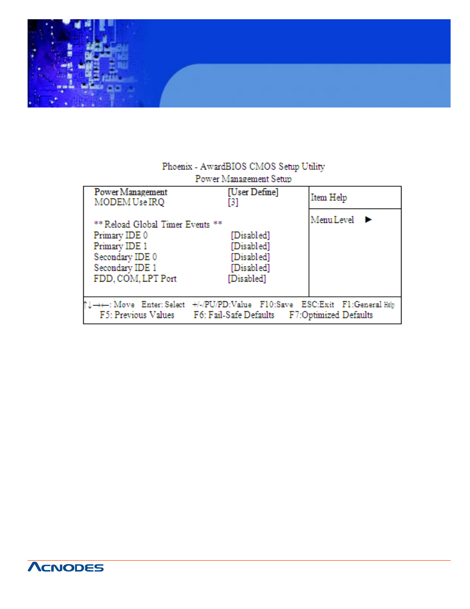 Fes7610, 7 power management setup | Acnodes FES 7610 User Manual | Page 55 / 81