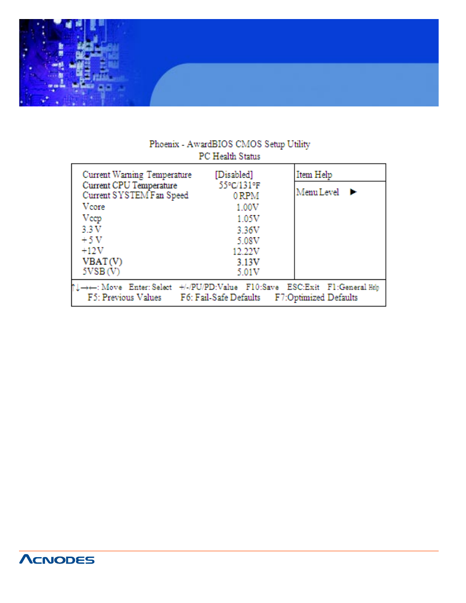 Fes7610, 9 pc health status | Acnodes FES 7610 User Manual | Page 58 / 81