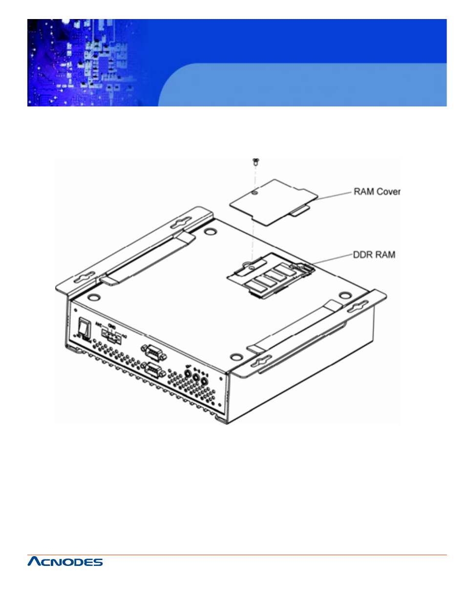 Fes7610, A.9 exploded diagram for installing ddr ram | Acnodes FES 7610 User Manual | Page 73 / 81