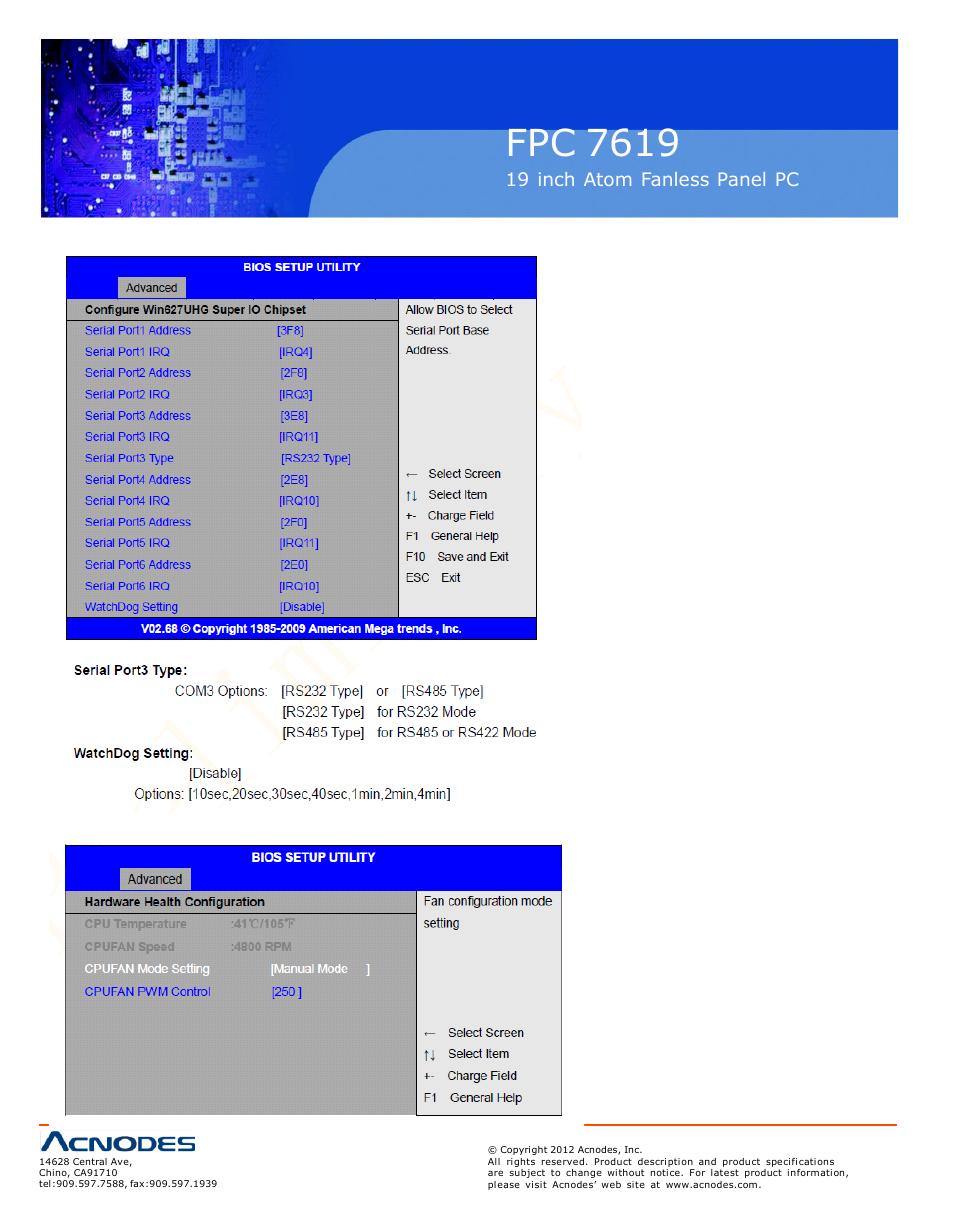 Fpc 7619 | Acnodes FPC 7619 User Manual | Page 36 / 88
