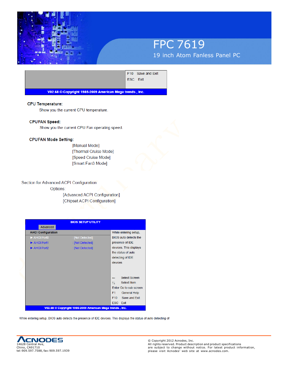 Fpc 7619 | Acnodes FPC 7619 User Manual | Page 37 / 88