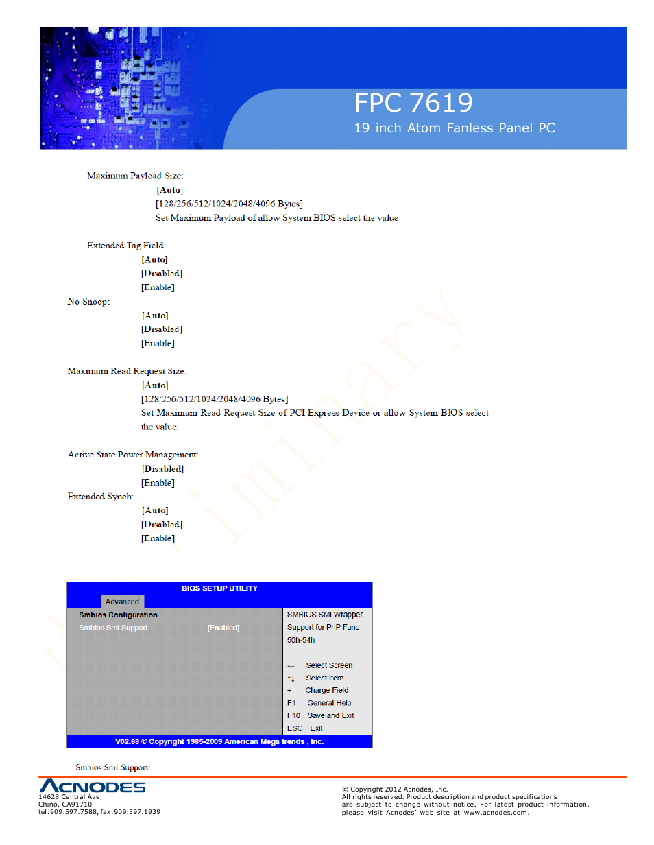 Fpc 7619 | Acnodes FPC 7619 User Manual | Page 39 / 88