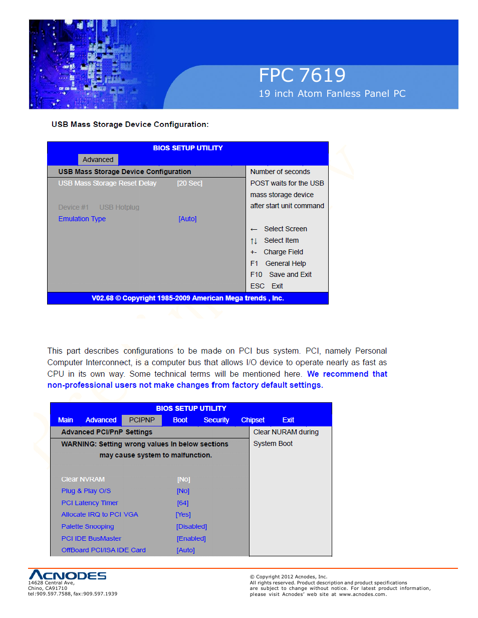 Fpc 7619 | Acnodes FPC 7619 User Manual | Page 41 / 88