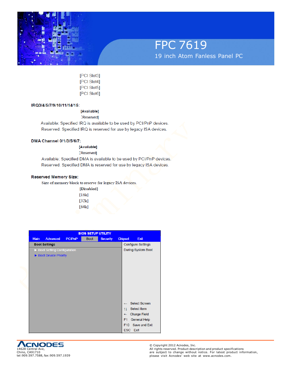 Fpc 7619 | Acnodes FPC 7619 User Manual | Page 43 / 88