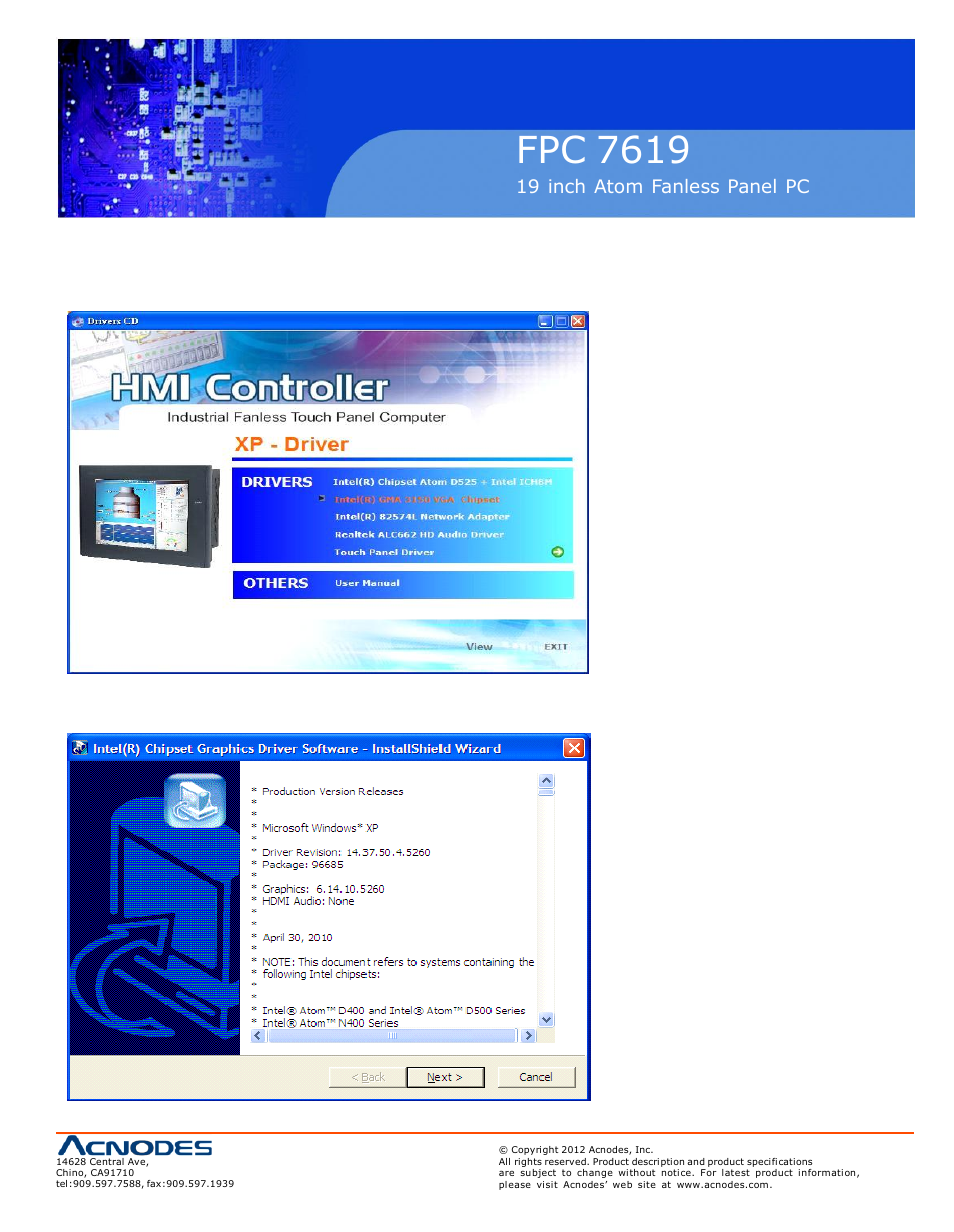 Fpc 7619 | Acnodes FPC 7619 User Manual | Page 63 / 88