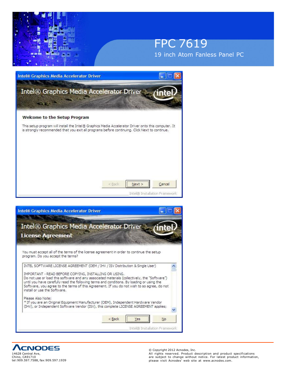 Fpc 7619 | Acnodes FPC 7619 User Manual | Page 64 / 88